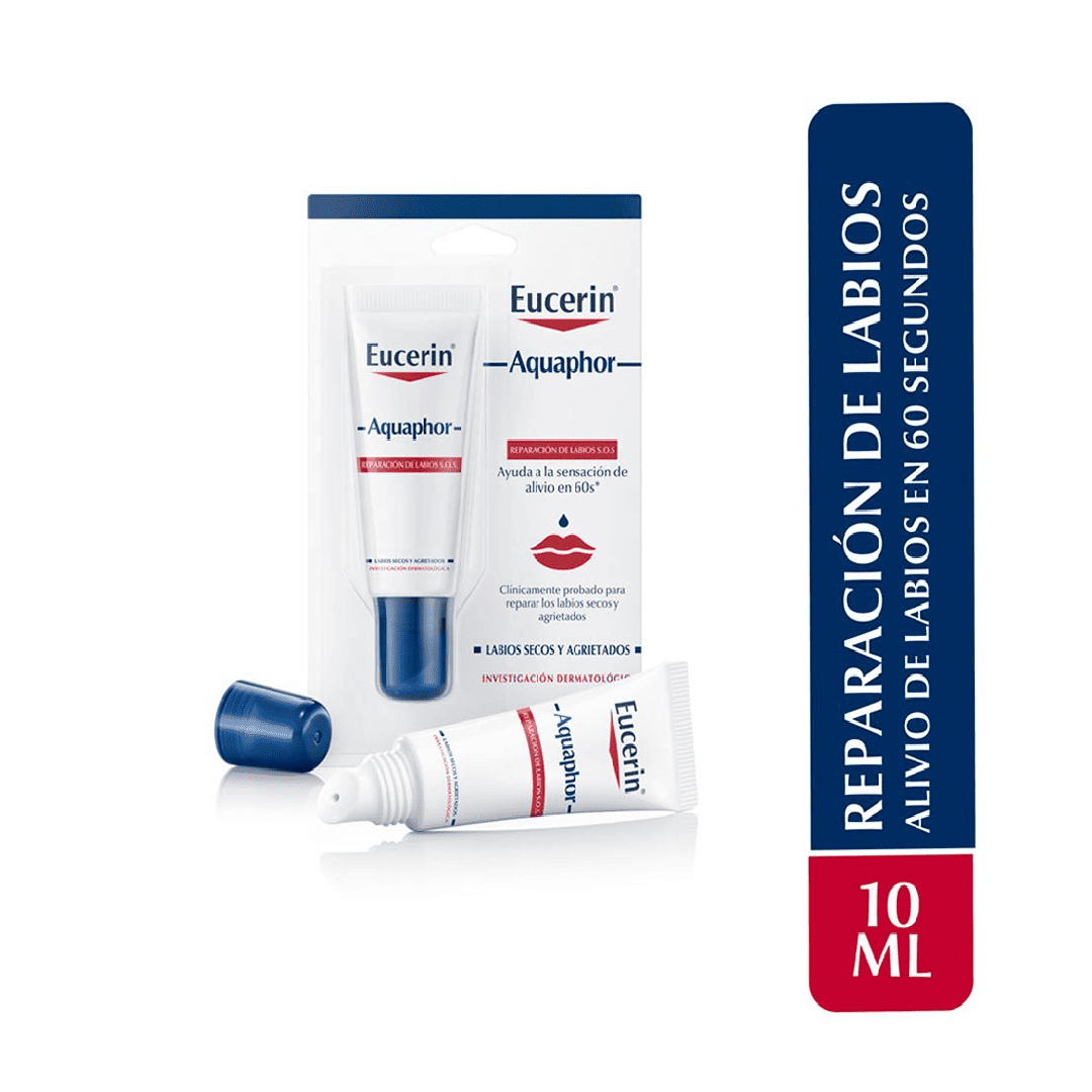 EUCERIN AQUAPHOR REPARADOR DE LABIOS SOS 10ML - WebDerma Perú